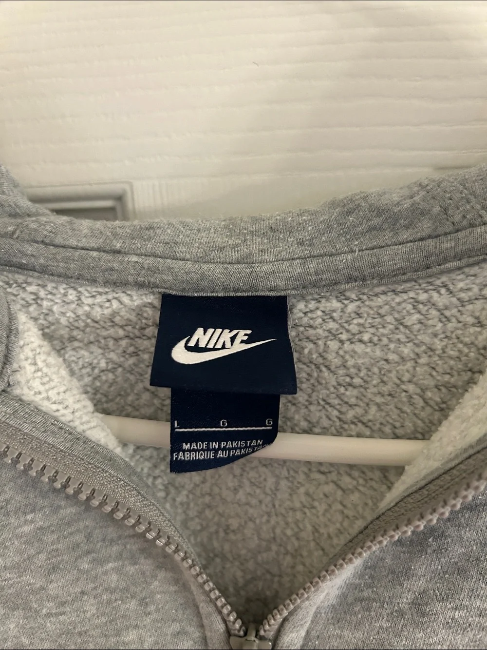 Nike Gray Full-Zip Hooded Performance Jacket